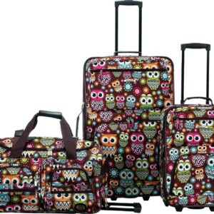 Rockland Luggage Spectra 3 Piece Softside Rolling Luggage Set