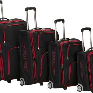 Rockland Luggage Varsity 4-Piece Softside Expandable Luggage Set F120