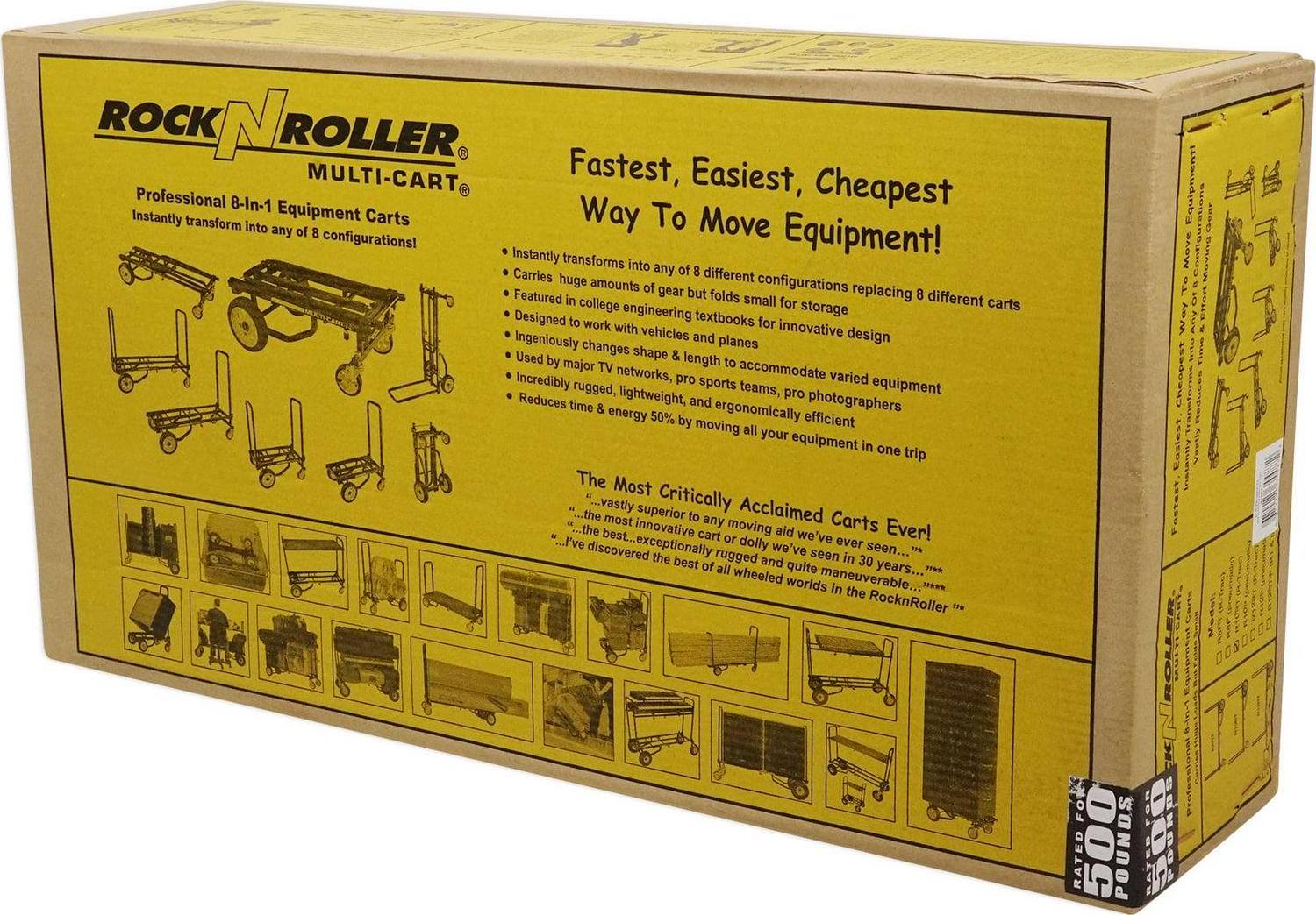 Odyssey OR10RT RockNRoller 8 in 1 DJ Equipment Heavy Duty Multi Cart, Black - Image 11