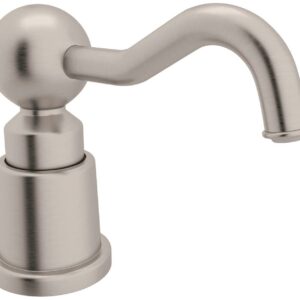 Rohl Luxury Italian Soap/Lotion Dispenser With 3 1/2" Reach And One Touch System In Satin Nickel