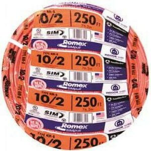 Romex Nm-B Non-Metallic Sheathed Cable With Ground, 10/2, 250 Ft. Per Roll