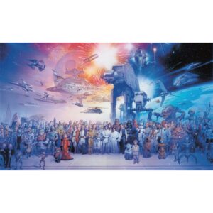RoomMates Star Wars Saga XL Spray and Stick Wallpaper Mural, 10.5 ft W x 6 ft H X .01 L