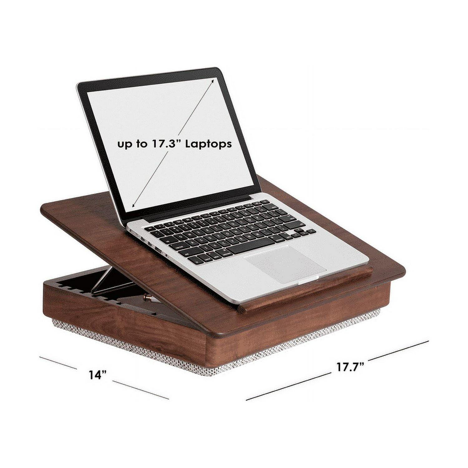 Rossie Home Acacia Wood Easel Lap Desk with Storage, Java - Image 4