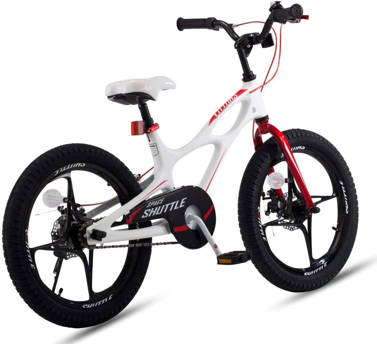RoyalBaby 18 inch Magnesium Space Shuttle Kid's Bike, White - Image 3
