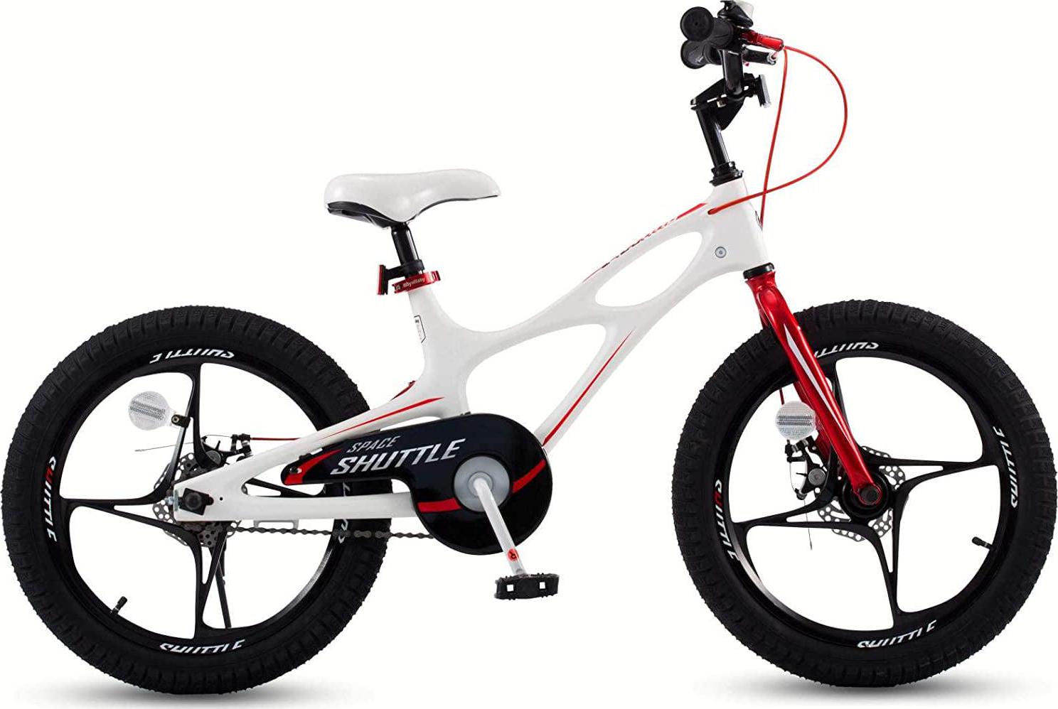 RoyalBaby 18 inch Magnesium Space Shuttle Kid's Bike, White - Image 4