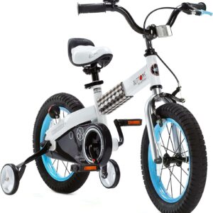 RoyalBaby Buttons Blue 16 inch Kid's Bicycle With Training Wheels and Kickstand