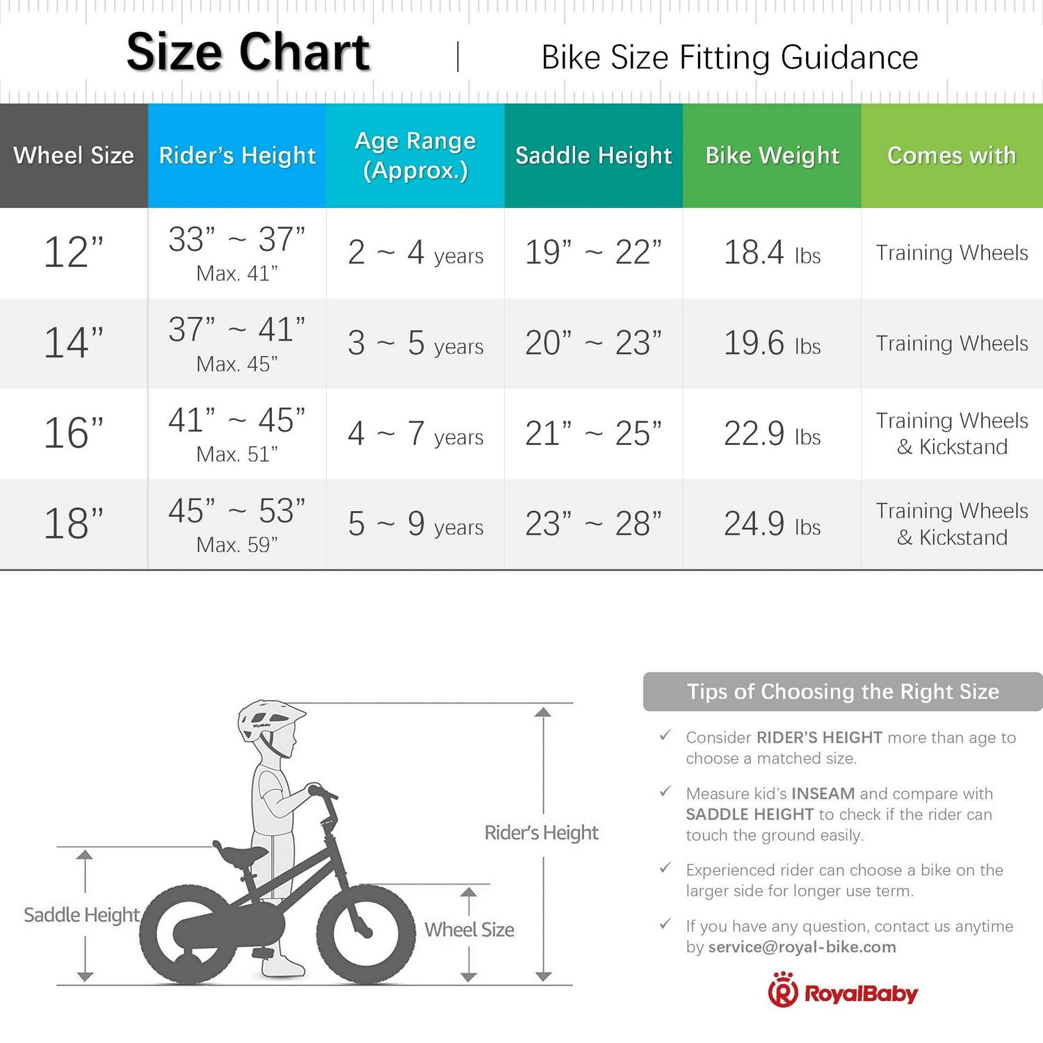 RoyalBaby Chipmunk Kids Bike Boys Girls 14 Inch Bicycle with Training Wheels Red - Image 4