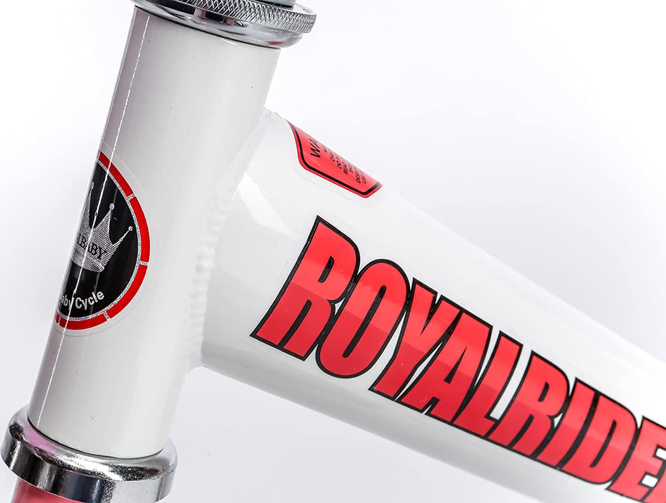 RoyalBaby Jenny Princess 18 inch Girl's Bicycle, White & Pink - Image 3