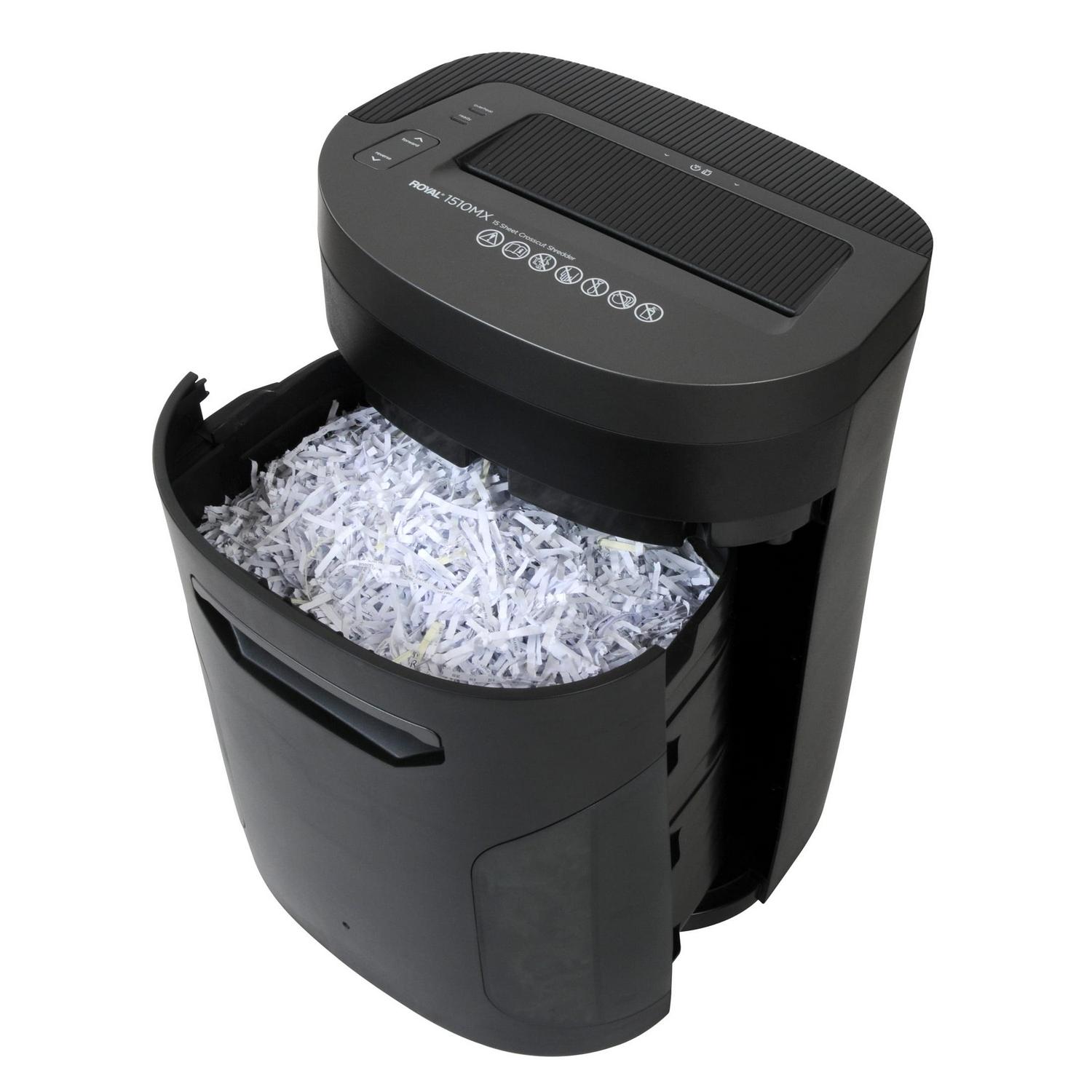 Royal Consumer 16951L 1510MX 15 Sheet Crosscut Paper Shredder - Image 15
