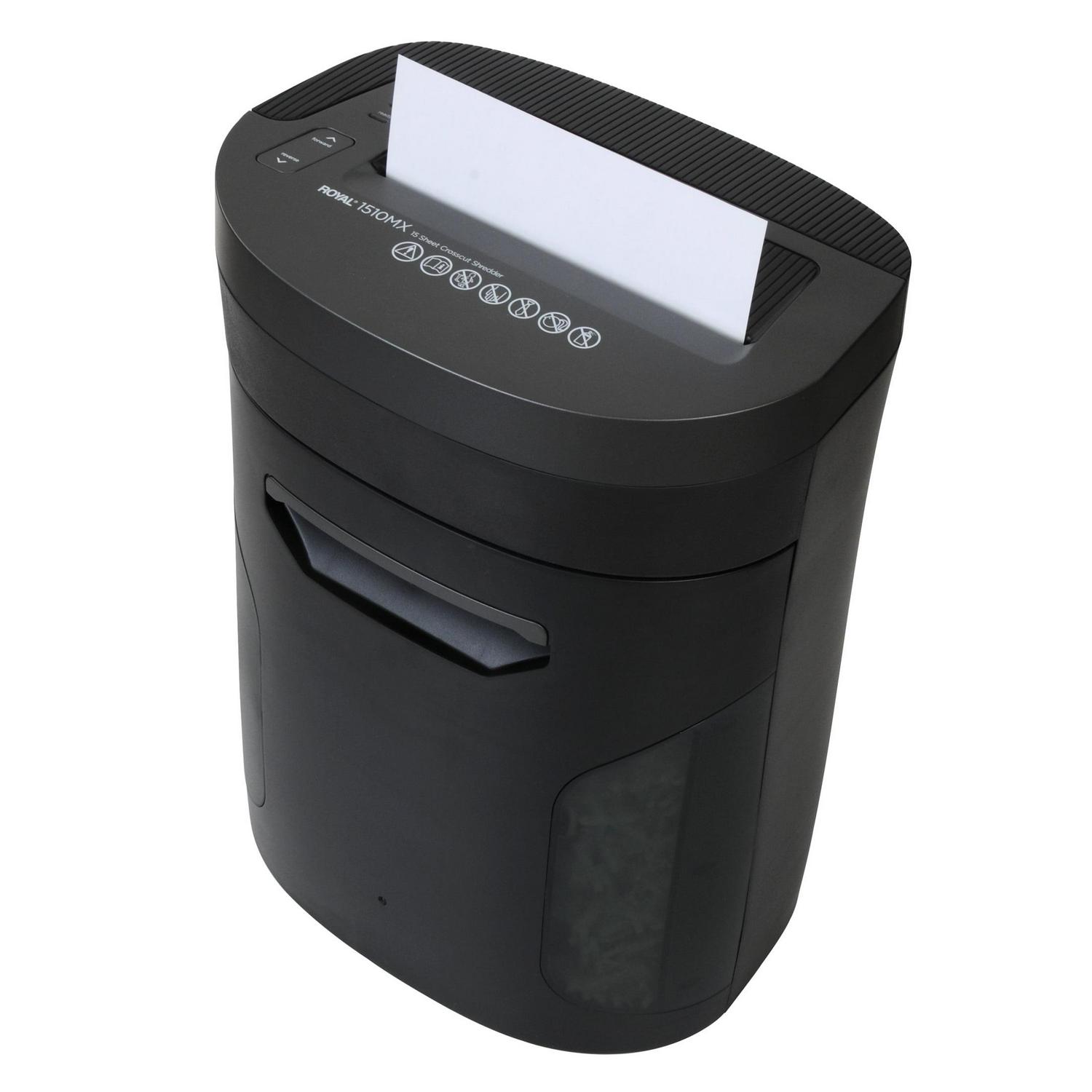 Royal Consumer 16951L 1510MX 15 Sheet Crosscut Paper Shredder - Image 12