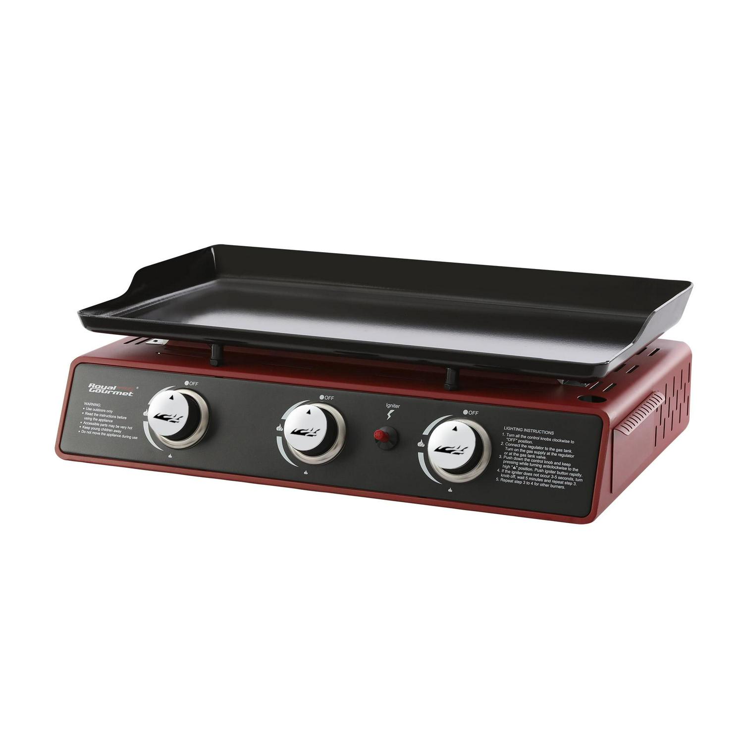 Royal Gourmet 3 Burner PD1301R Portable Tabletop 24" Gas Grill - Image 2