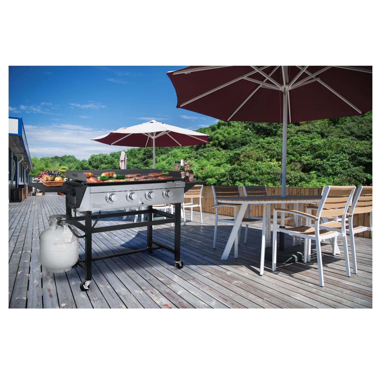 Royal Gourmet GB4001C 4-Burner 52000-BTU Propane Gas Grill Griddle, 36"L, With Cover - Image 3