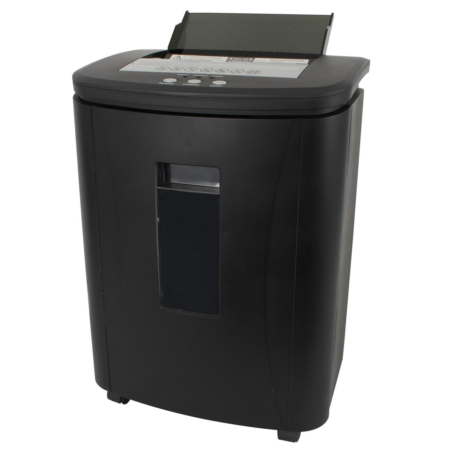 Royal Sovereign 120 Sheet Auto-Feed Cross-Cut Shredder (RAF-25P) - Cross Cut - 5 Per Pass - for shredding Paper - P-4 - 6.60 gal Wastebin Capacity