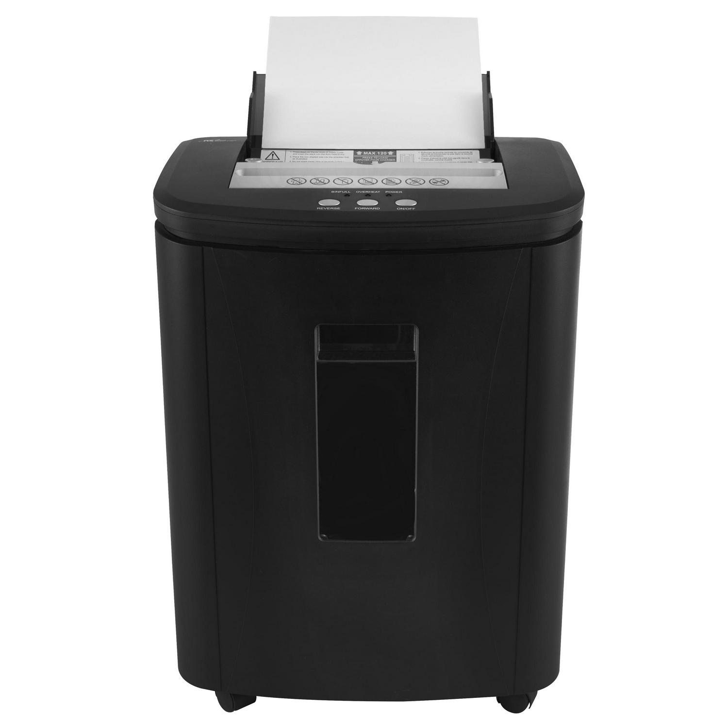 Royal Sovereign 120 Sheet Auto-Feed Cross-Cut Shredder (RAF-25P) - Cross Cut - 5 Per Pass - for shredding Paper - P-4 - 6.60 gal Wastebin Capacity - Image 4