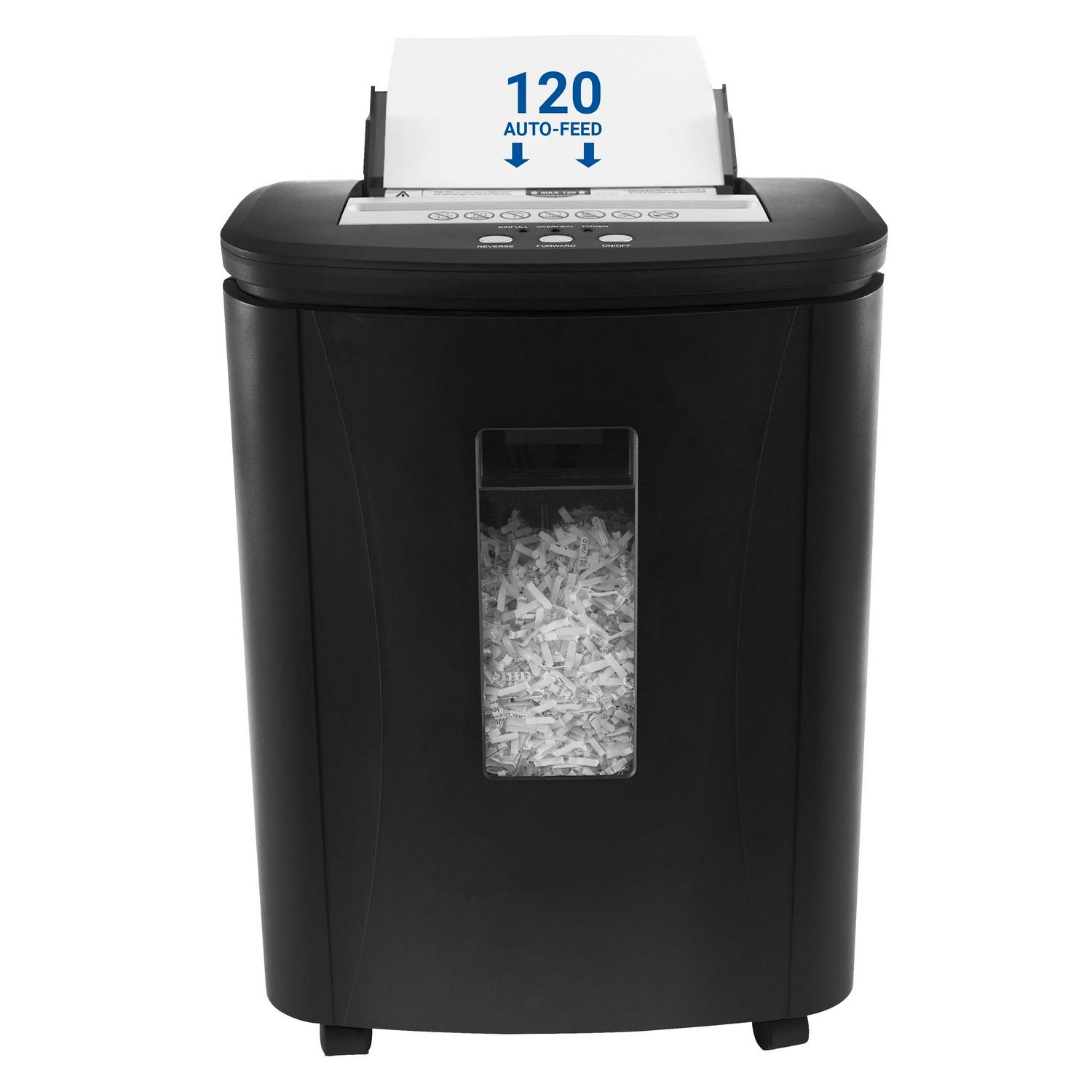 Royal Sovereign 120 Sheet Auto-Feed Cross-Cut Shredder (RAF-25P) - Cross Cut - 5 Per Pass - for shredding Paper - P-4 - 6.60 gal Wastebin Capacity - Image 6