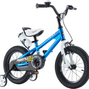 Royalbaby Freestyle 12" Kids Bicycle for Boys Girls, Ages 3-4 Years, Blue