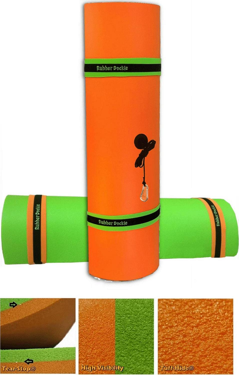 Rubber Dockie 9x6 ft Premium Foam Floating Water Mat Lily Pad Island for Boats , Lakes, Rivers, Ponds and Ocean - Image 5