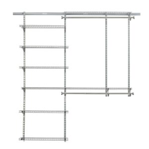 Rubbermaid Configurations Deluxe 3-6 foot Closet Kit Titanium
