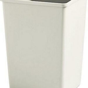 Rubbermaid Commercial 395800BG Plaza Waste Container Rigid Liner, Square, Plastic, 35 gal, Beige