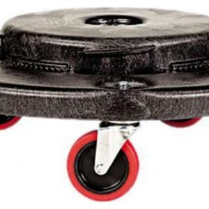 Rubbermaid Brute Quiet Dolly 250lb Capacity 18 1/4 dia. x 6 5/8h Black 264043BLA