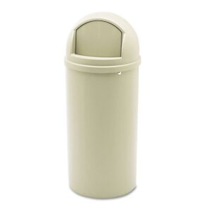 Rubbermaid Commercial FG816088BEIG 15 gal. Marshal Classic Plastic Container - Beige