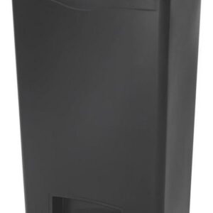 Rubbermaid Commercial Slim Jim Resin Step-On Container Front Step Style 13 gal Black 1883611
