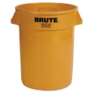 Rubbermaid Commercial Products Round Container 32 Gallon Yellow 263200YEL