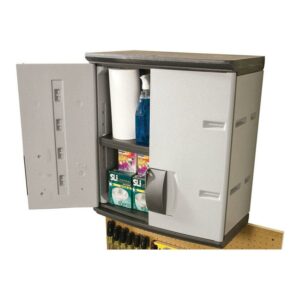 Rubbermaid FG788800MICHR 24" Mica and Charcoal Wall Cabinet