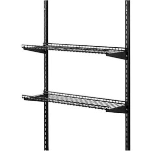 Rubbermaid Large Upright Utility Storage Shed Shelving w/ Installation Hardware