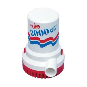 Rule 10 Higher Capacity Bilge Pump - 2000 GPH, 7570 LPH, 12V