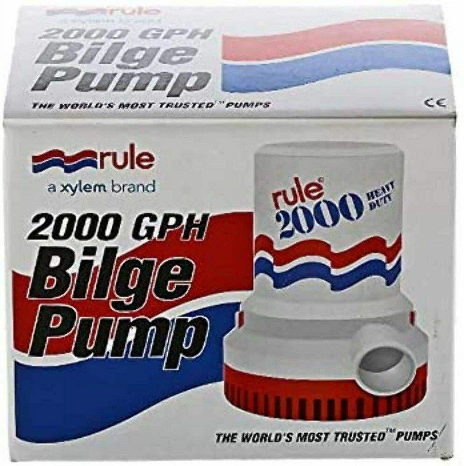 Rule 10 Higher Capacity Bilge Pump - 2000 GPH, 7570 LPH, 12V - Image 4