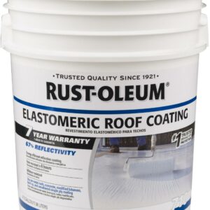 Rust-Oleum Roofing 7 Year Elastomeric Roof Coating, 4.75 Gallons
