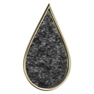 Rustic Gold Teardrop Antiqued Mirror