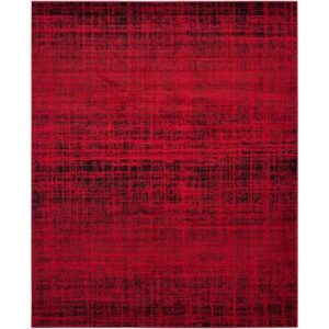 SAFAVIEH Adirondack Kiersten Abstract Faded Area Rug, Red/Black, 5'1" x 7'6"