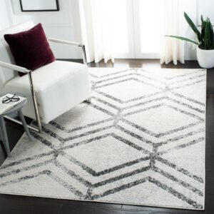 SAFAVIEH Adirondack Bailey Geometric Area Rug, Ivory/Grey, 5'1" x 7'6"