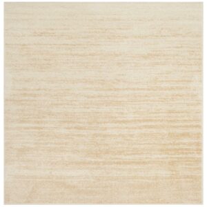 SAFAVIEH Adirondack Esmond Striped Area Rug, Champagne/Cream, 11' x 11' Square