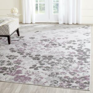 SAFAVIEH Adirondack Jermaine Abstract Area Rug, Ivory/Purple, 8' x 10'