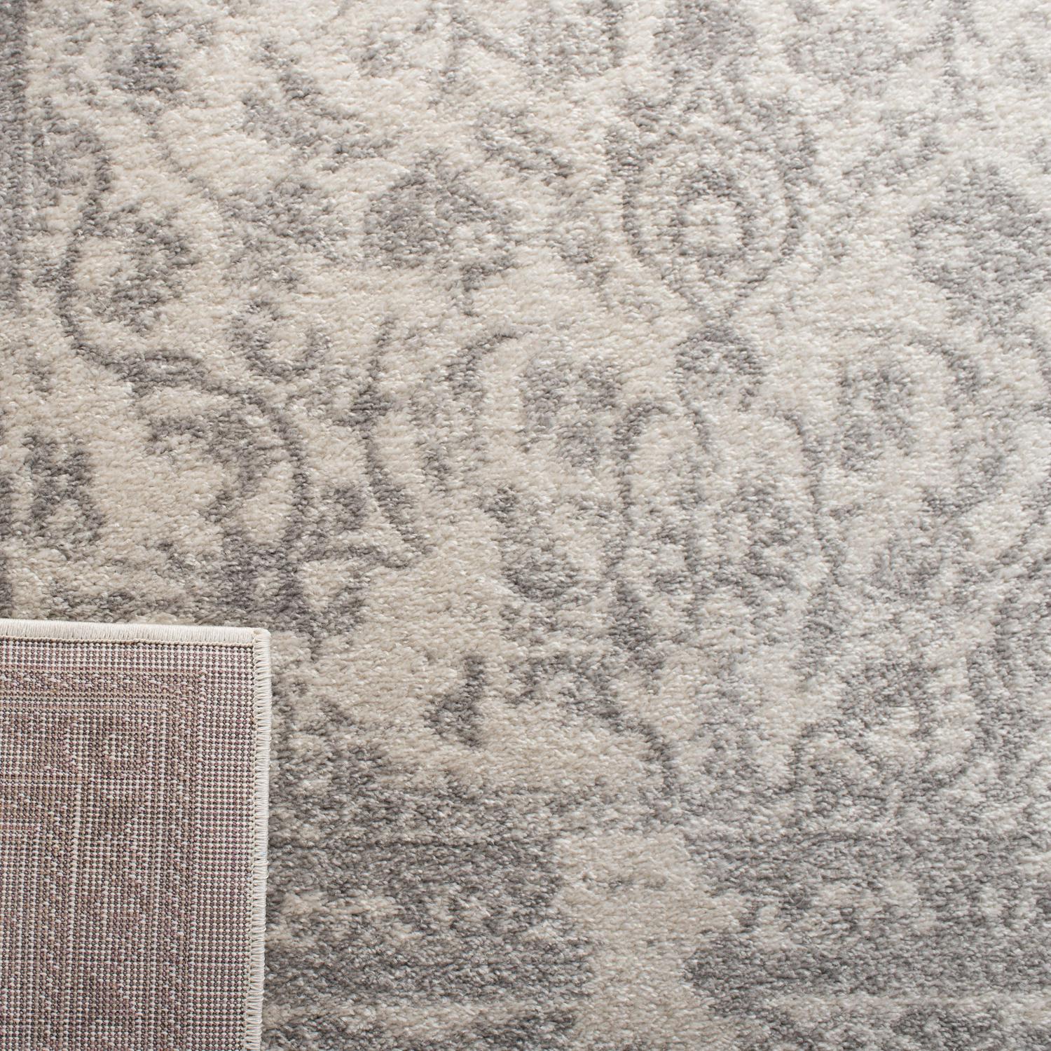 SAFAVIEH Adirondack Zoey Distressed Area Rug, Ivory/Silver, 9' x 12' - Image 7