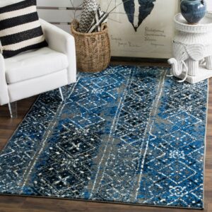 SAFAVIEH Adirondack Montague Geometric Area Rug, Silver/Multi, 10' x 14'
