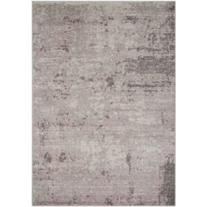 SAFAVIEH Adirondack Johna Abstract Area Rug, Light Grey/Purple, 5'1" x 7'6"