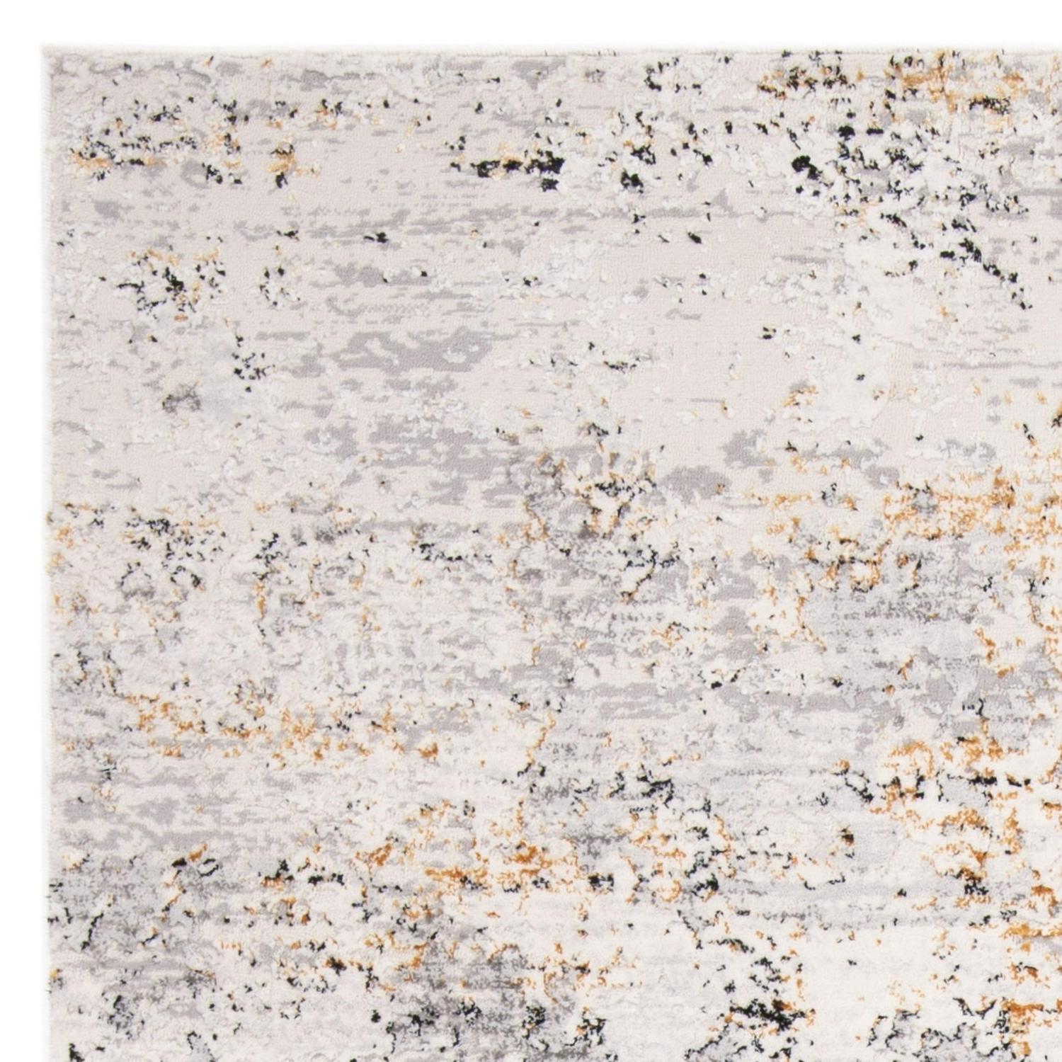 SAFAVIEH Amalfi Cian Distressed Area Rug, Creme/Gold, 5'3" x 7'6" - Image 7