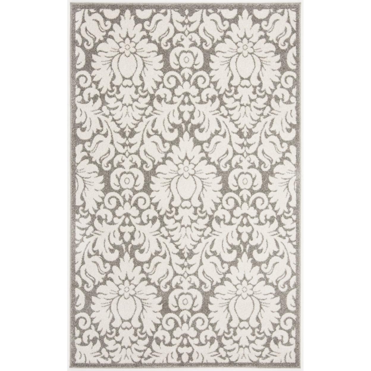 SAFAVIEH Amherst Rosabel Geometric Area Rug, Dark Grey/Beige, 6' x 9' - Image 10