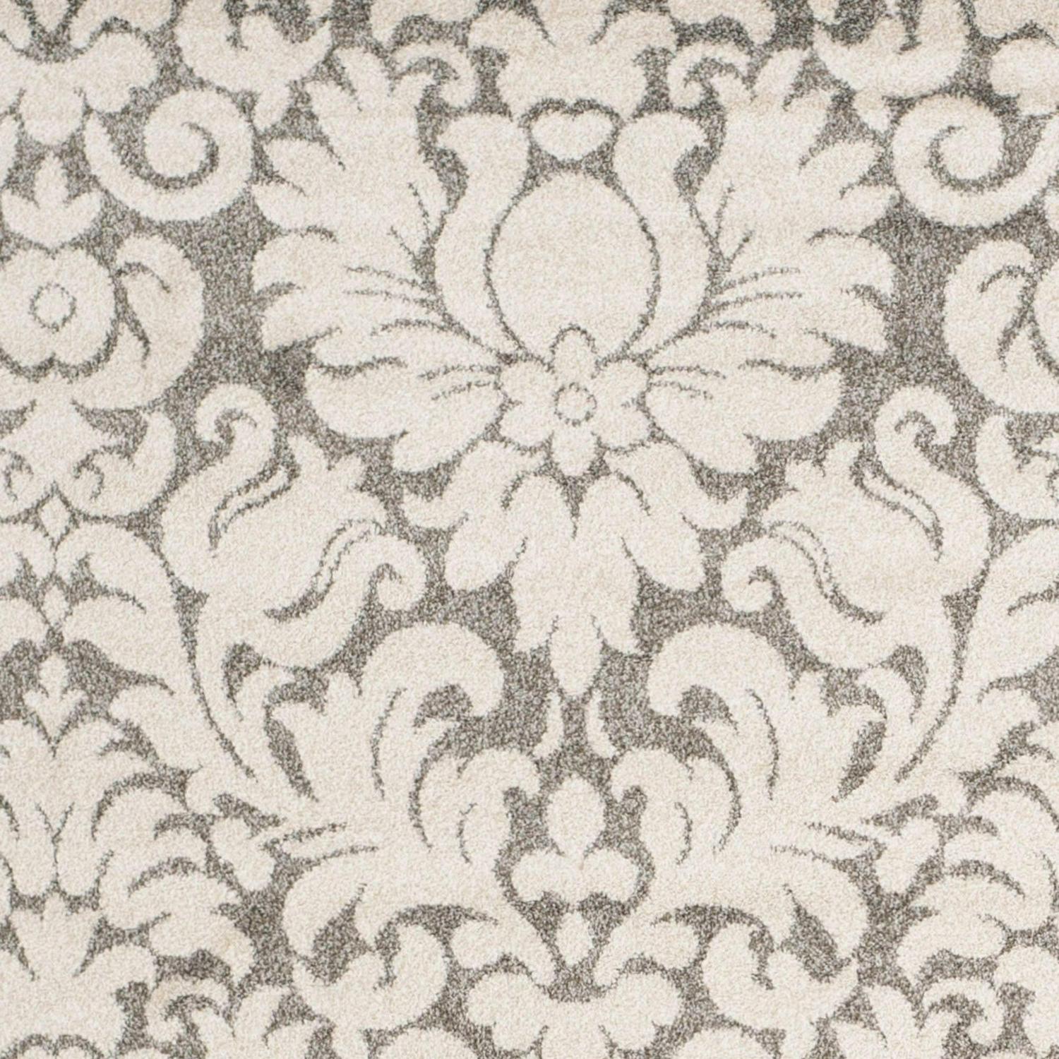 SAFAVIEH Amherst Rosabel Geometric Area Rug, Dark Grey/Beige, 7' x 7' Square - Image 2