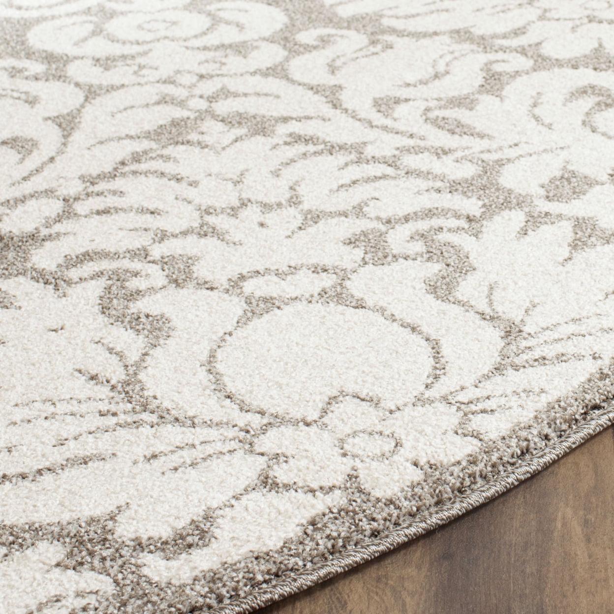 SAFAVIEH Amherst Rosabel Geometric Area Rug, Dark Grey/Beige, 6' x 9' - Image 7