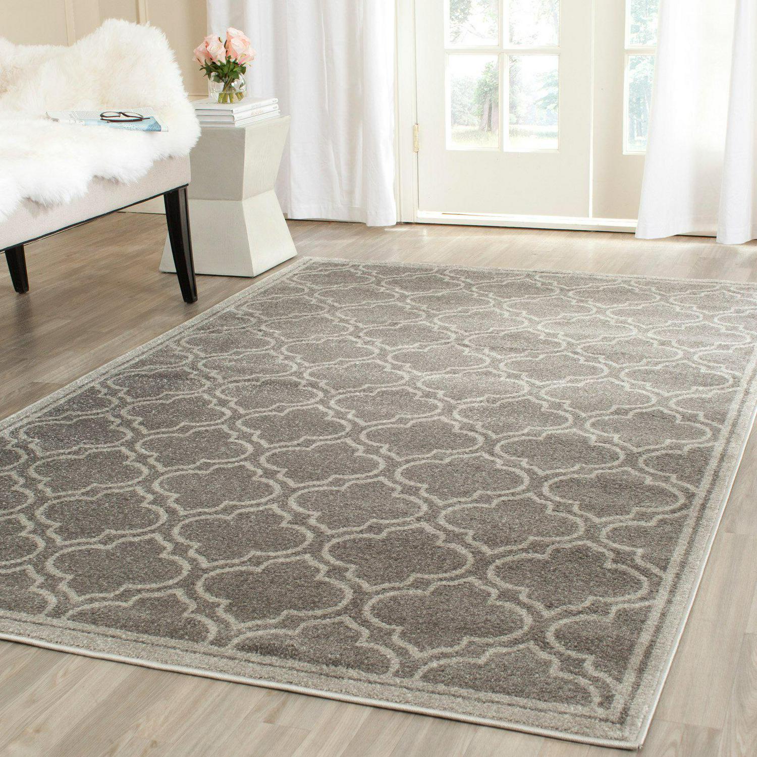 SAFAVIEH Amherst Wilson Geometric Area Rug, Grey/Light Grey, 12' x 18' - Image 9