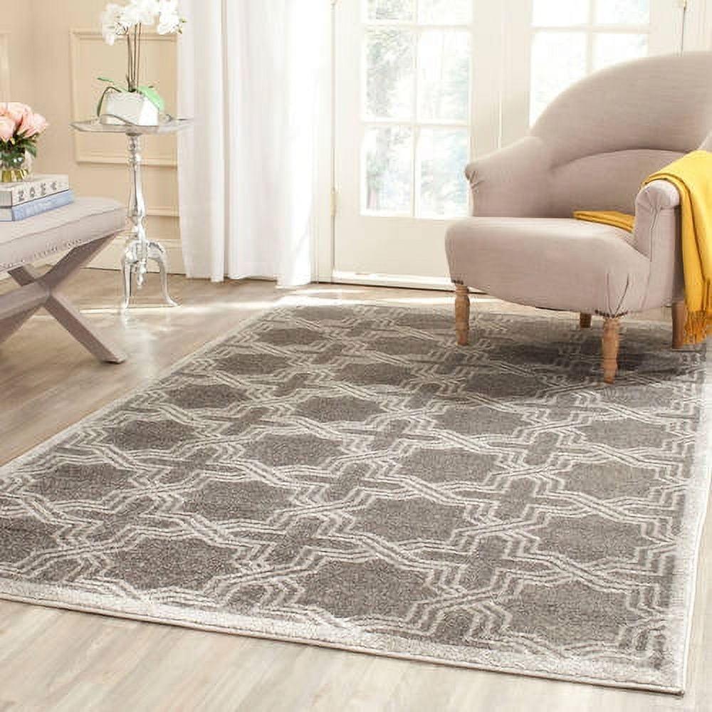 SAFAVIEH Amherst William Geometric Area Rug, Grey/Light Grey, 6' x 9'