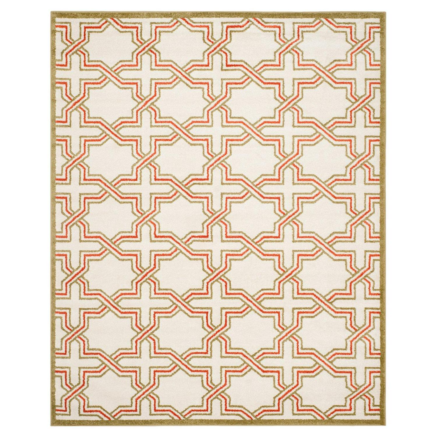 SAFAVIEH Amherst William Geometric Area Rug, Grey/Light Grey, 6' x 9' - Image 3
