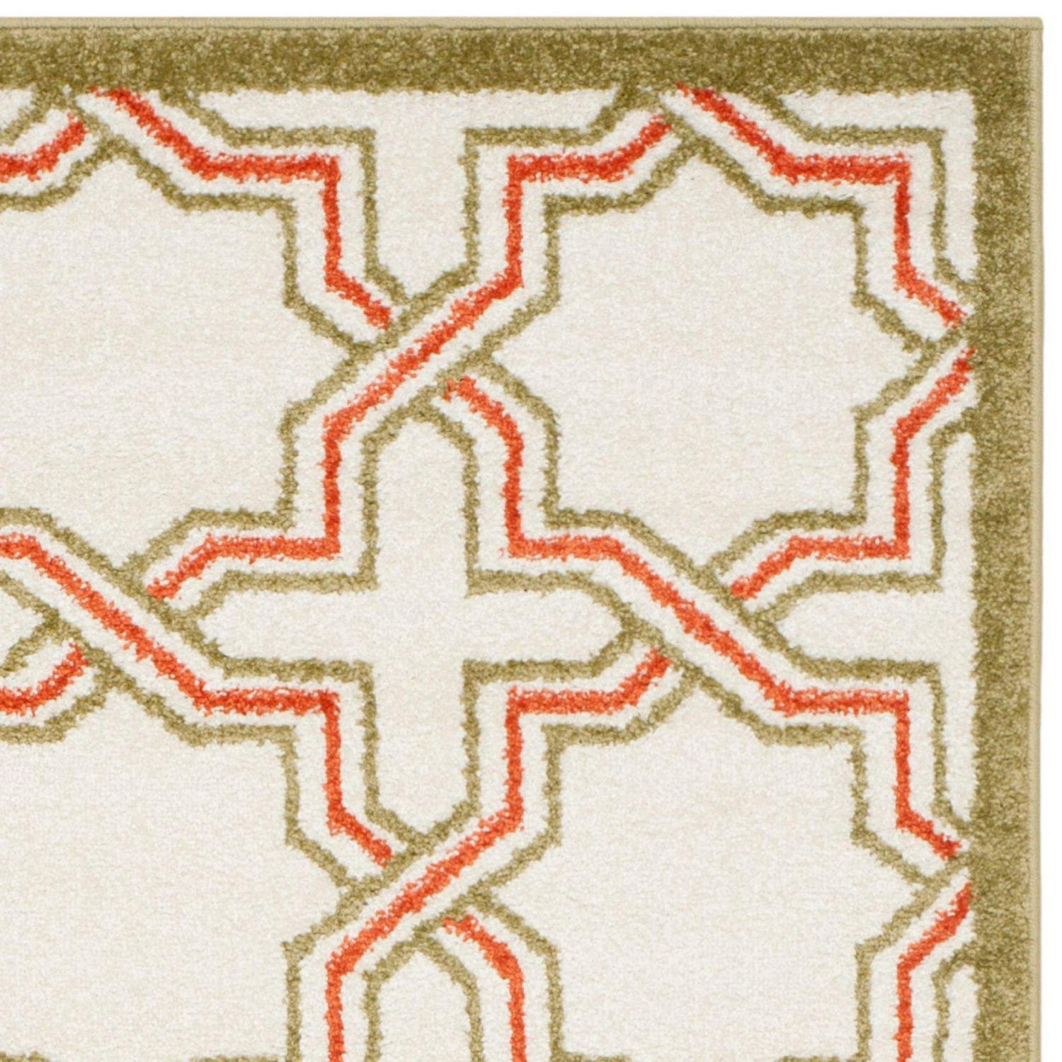 SAFAVIEH Amherst William Geometric Area Rug, Grey/Light Grey, 6' x 9' - Image 6