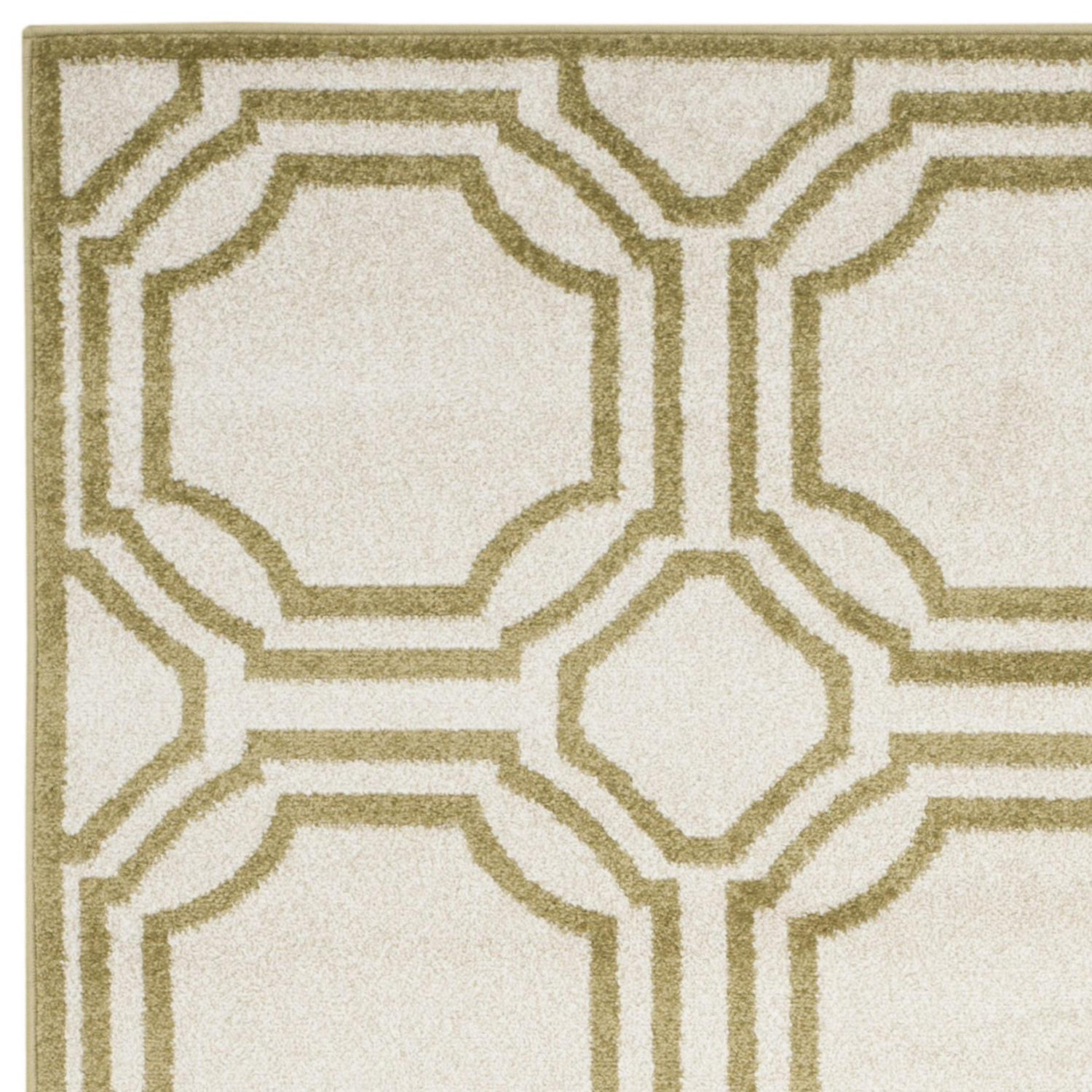 SAFAVIEH Amherst Winnie Geometric Area Rug, Ivory/Light Green, 5'3" x 8' - Image 6
