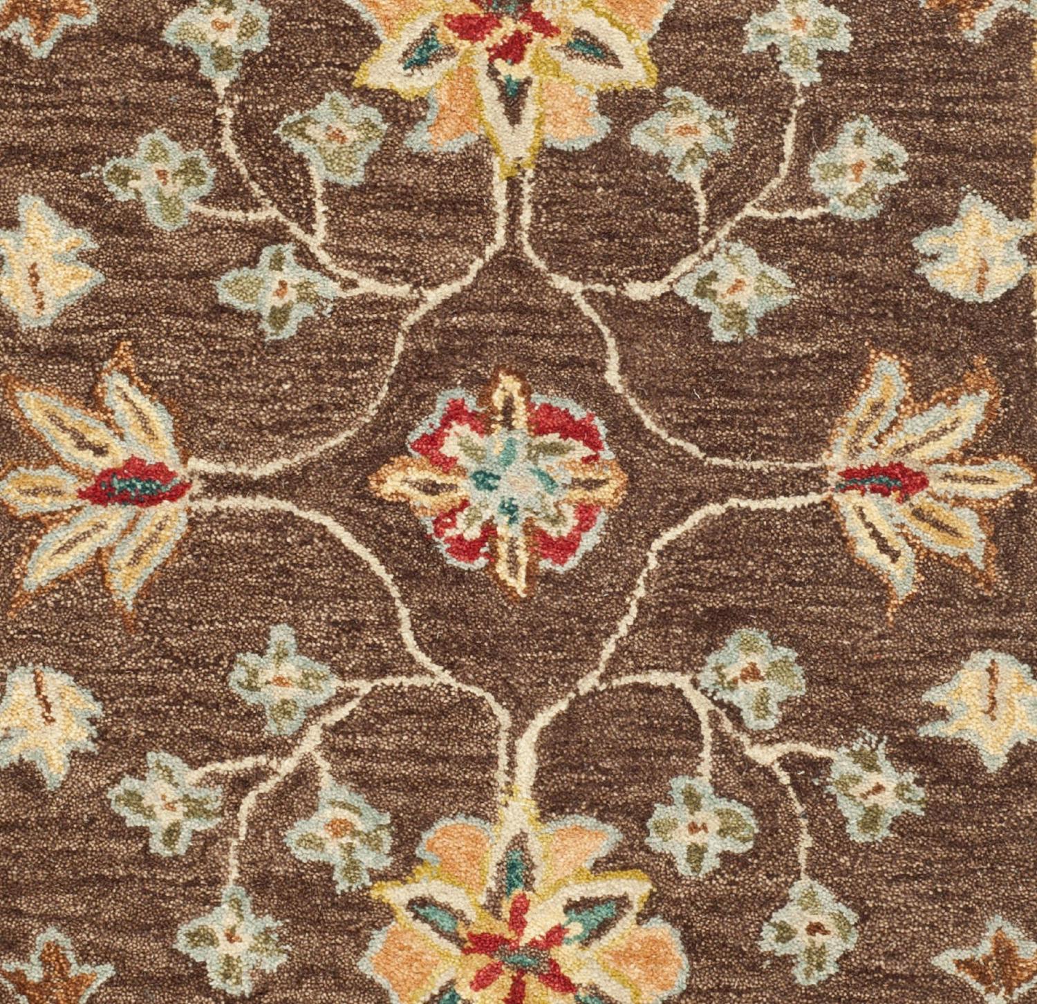 SAFAVIEH Anatolia Sandy Floral Area Rug, Brown/Gold, 3' x 5' - Image 7